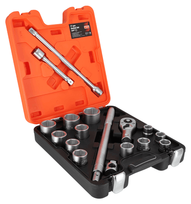 Equipement d'atelier - Outillages à main - Coffret 12 douilles 6 pans 3/4 et accessoires