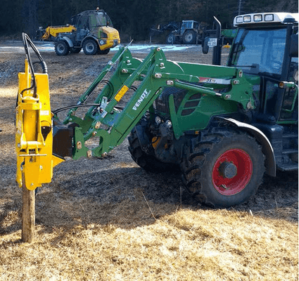 Matériel de ferme/outillage - Enfonces pieux - Appointe - Enfonce pieux VIBRESCOPIC II PRO 15/35 sur chargeur/téléscopique