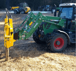 Matériel de ferme/outillage - Enfonces pieux - Appointe - Enfonce pieux VIBRESCOPIC II PRO 15/35 sur chargeur/téléscopique