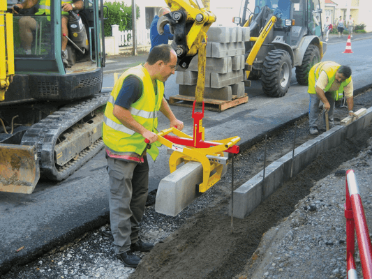 Manutention - Pince balle - Pince bordures et pose bordures