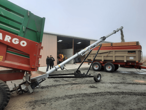 Matériel de ferme/outillage - Vis à grains - Vis sur chariot 12 m entraînement électrique