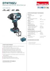 Electroportatifs - Boulonneuses - Boulonneuse à chocs