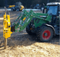 Matériel de ferme - Enfonces pieux - Enfonce pieux VIBRESCOPIC II PRO 15/35 sur chargeur/téléscopique