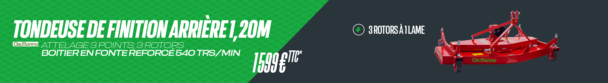 Tondeuse finition arrière